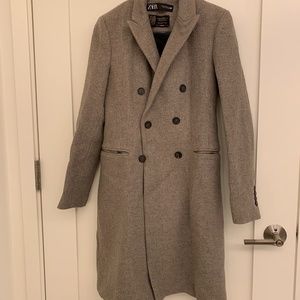 Zara Wool Double Breasted Coat